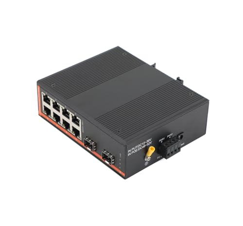 JCQXJJLWN 1 STÜCKE Gigabit SFP Industriellen Medienkonverter 2 SFP zu 8 RJ45 Glasfaser-Switch JCQXJJLWN 1 STÜCKE Gigabit SFP Industriellen Medienkonverter 2 SFP zu 8 RJ45 Glasfaser-Switch von JCQXJJLWN