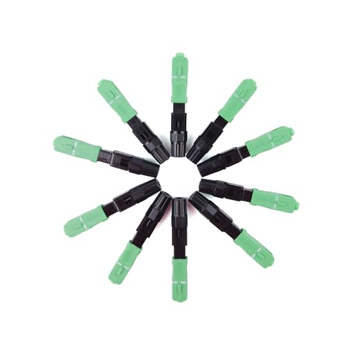 JCQXJJLWN 10-400 Stück Snap-in-Faser-Schnellverbinder APC SC Singlemode 55 mm/2,17 Zoll(350PCS) von JCQXJJLWN