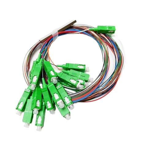 JCQXJJLWN 10 Teile/los 1X16 PLC SC/Abgewinkelt physischen Kontakt 9mm SM Single Mode G657A1 LSZH & PVC 1m FTTH Fiber Optic Splitter(1x16 White) von JCQXJJLWN