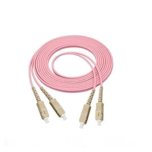 JCQXJJLWN 10 Teile/los SC-SC OM3 OM4 Kabel 2,0/3,0mm multimode Duplex SC-UPC lwl-patchkabel LSZH(10PCS 5M OM4) von JCQXJJLWN