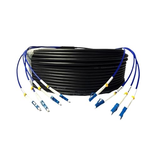 JCQXJJLWN 100 m LC-LC-Panzerglasfaserkabel, Singlemode, 4 Adern, Luftfaser for den Außenbereich, 6 mm Außendurchmesser von JCQXJJLWN