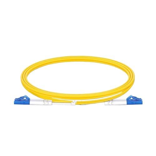 JCQXJJLWN 10er-Pack LC/UPC Singlemode G657A1 DX 2,0 mm Gelb LSZH Glasfaser-Patchkabel(10 PCS 1M 3ft) von JCQXJJLWN