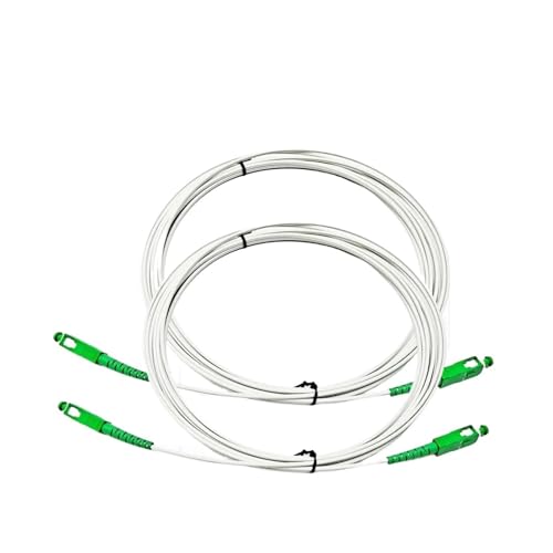 JCQXJJLWN 10er-Pack SC/Abgewinkelte Glasfaser-Patchkabel mit physischem Kontakt, Singlemode G657A2, LSZH-Mantel(20 Meter) von JCQXJJLWN