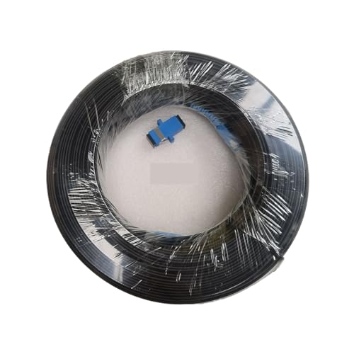 JCQXJJLWN 20M-500M Outdoor Fiber Optic Kabel SC/UPC-SC/UPC 60M 80M 100M 150M 200M FTTH Drop Kabel Single-Modus Fiber Patchkabel(70M with Adapter) von JCQXJJLWN