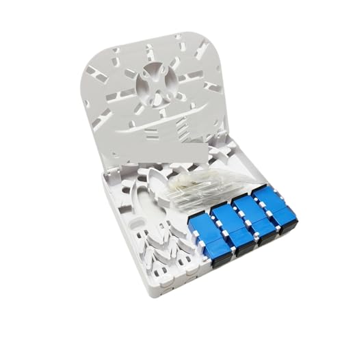 JCQXJJLWN 3,0 * 2,0mm ODF Patch Panel Fiber Optic Buchse 4 Ports SC UPC ABS + PC FTTH(10pcs UPC) von JCQXJJLWN