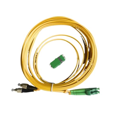 JCQXJJLWN 5 m/7 m Singlemode-Duplex-Glasfaserkabel mit 2,0 mm LC/APC-FC/PC-FTTH-LSZH-Adapter for den Innenbereich(7M with Adapter) von JCQXJJLWN