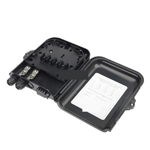 JCQXJJLWN 8-adrige Glasfaser-Verteilerbox, ungeschnitten, Outdoor 1:8 Splitter, Kassette mit APC/UPC-Adapter(Empty Box02) von JCQXJJLWN
