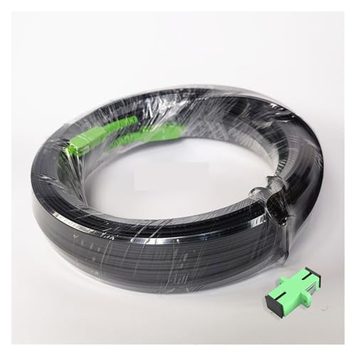 JCQXJJLWN 80M/90M/100M SC Abgewinkeltes Glasfaserkabel mit physischem Kontakt, Singlemode-Simplex, for den Außenbereich(100M with Adapter) von JCQXJJLWN