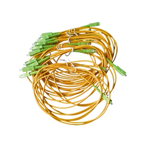 JCQXJJLWN FTTH SC/APC-SC/APC Singlemode-Singlecore-Glasfaser-Patchkabel mit 1,5 m SC-Stecker(10 pcs) von JCQXJJLWN