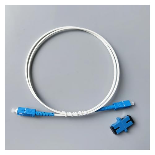 JCQXJJLWN Glasfaser-Drop-Kabel Simplex Singlemode FTTH Indoor SC/UPC-SC/UPC(2M UPC with Adapter) von JCQXJJLWN