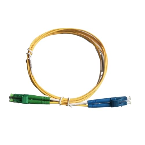 JCQXJJLWN Glasfaser-Internetkabel FTTH LC/APC-LC/UPC Singlemode Dual-Core 2,0 mm 1,5 m (PVC G652D) (LSZH G657A1) Verlängerungskabel(1.5M Duble LCAPC-UPC) von JCQXJJLWN
