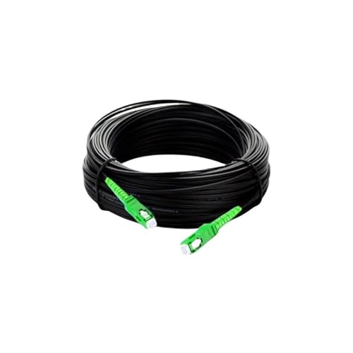 JCQXJJLWN Glasfaser-Outdoor-Drop-Kabel 1-adrig 3 Stahl-Patchkabel SC UPC Singlemode Simplex 5,0 mm(SC APC 100m) von JCQXJJLWN