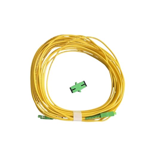 JCQXJJLWN Glasfaser-Patchkabel SC/APC-SC/APC Singlemode-Glasfaser-Verlängerungskabel FTTH-Kabel(10M SC APC Adapter) von JCQXJJLWN
