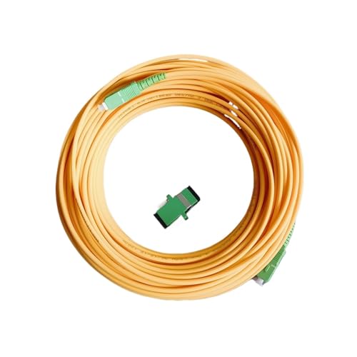 JCQXJJLWN Glasfaser-Patchkabel SC/APC-SC/APC Singlemode-Glasfaser-Verlängerungskabel FTTH-Kabel(20M SC APC Adapter) von JCQXJJLWN