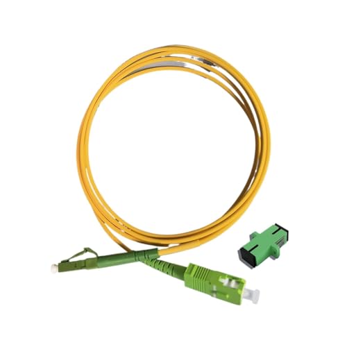 JCQXJJLWN Glasfaser-Patchkabel for den Innenbereich, FTTH, SC/APC auf LC/APC, 2 mm Durchmesser(10M SCLC WithAdapter) von JCQXJJLWN