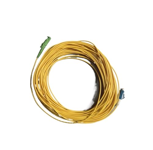 JCQXJJLWN Glasfaser-Verlängerungskabel FTTH 2,0 mm E2000/abgewinkelter physischer Kontakt-LC/PC Singlemode G652D(20 Meter) von JCQXJJLWN