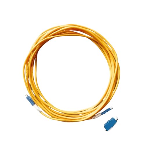 JCQXJJLWN Glasfaserkabel LC/UPC-LC/UPC Singlemode Simplex FTTH Indoor 3,0 mm 5 m Verlängerungskabel(5M with Adapter) von JCQXJJLWN
