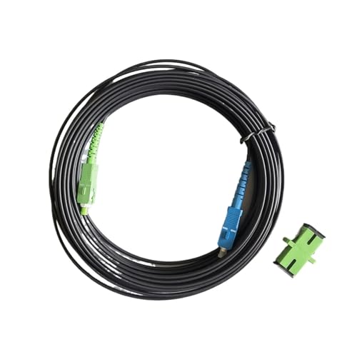 JCQXJJLWN Glasfaserkabel for den Innenbereich, einadrig, SC/abgewinkelt, physischer Kontakt zu SC/UPC FTTH mit Adapter(10M Adapter) von JCQXJJLWN