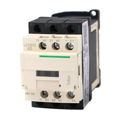 JCQXJJLWN LC1D12ED DC Elektromagnetisches Schütz 3P 3NO LC1-D12ED 12A 48V DC Spule von JCQXJJLWN