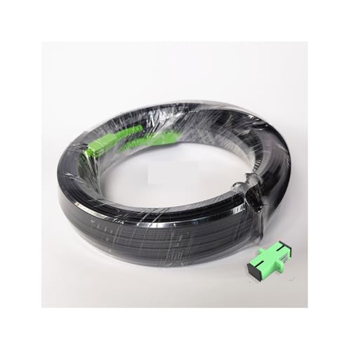 JCQXJJLWN Outdoor FTTH Drop Kabel verlängerung Kabel 50m/60m/70m SC/APC-SC/APC Kommunikation Fiber Optic Single Mode(60MAPC with Adapter) von JCQXJJLWN