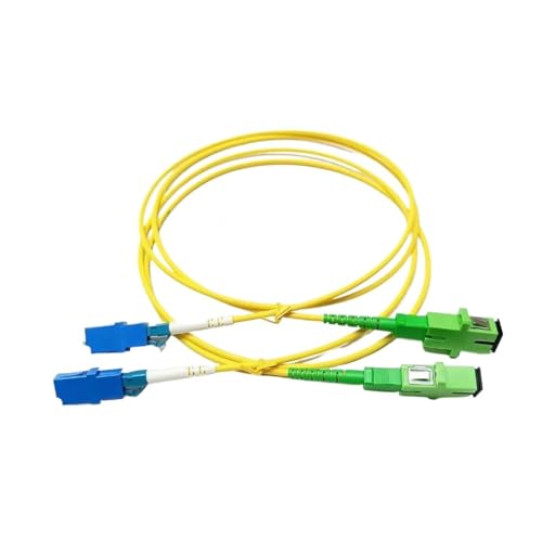 JCQXJJLWN SC/APC-LC/UPC Singlemode-Glasfaser-Patchkabel Simplex 2,0 mm(1m 5pcs) von JCQXJJLWN