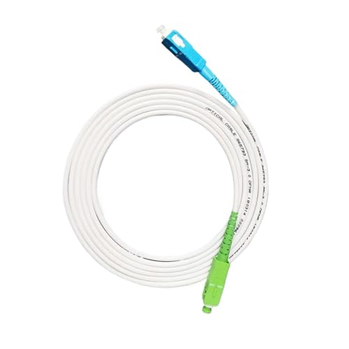 JCQXJJLWN SC/APC-SC/UPC Singlemode G657A2 FTTH-Glasfaserkabel LSZH(2M White UPC APC) von JCQXJJLWN