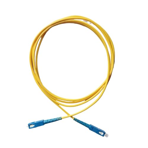 JCQXJJLWN SC/UPC-SC/UPC FTTH Glasfaser-Patchkabel, Singlemode-Verlängerungskabel for den Innenbereich(1M SCupc SC UPC) von JCQXJJLWN