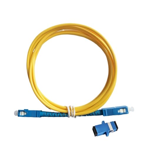 JCQXJJLWN SC/UPC-SC/UPC FTTH Singlemode-Patchkabel-Verlängerungskabel for den Innenbereich(5M UPC with Adapter) von JCQXJJLWN