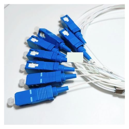 JCQXJJLWN UPC 1X2 1X4 1X8 1X16 1X32 PLC 0,9mm G657A1 PVC 1m FTTH Fiber Optic Splitter FTTH Singlemode(20pcs 1X4) von JCQXJJLWN