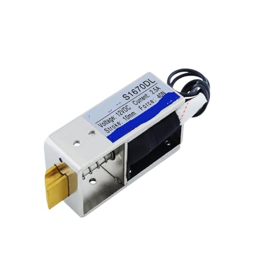 S1670DL DC 12V 24V Push-Pull-Magnetschalter 12V elektromagnetisches Türschloss elektromagnetischer Schalter(12VDC) von JCQXJJLWN
