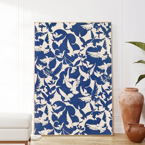 JCSMHVLA Blaue Matisse Wandkunst Vogel Boho Kunstdrucke Blaue Galerie Kunst Henri Matisse Druck Abstrakte Matisse Kunst Ausstellung Poster Blaue Matisse Minimalistische Wandkunst für Wohnzimmer 40,6 x JCSMHVLA Blaue Matisse Wandkunst Vogel Boho Kunstdrucke Blaue Galerie Kunst Henri Matisse Druck Abstrakte Matisse Kunst Ausstellung Poster Blaue Matisse Minimalistische Wandkunst für Wohnzimmer 40,6 x von JCSMHVLA