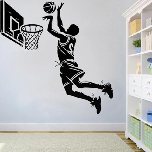 JCSMKFQ Basketball-Spieler junge Wandaufkleber Vinyl Dekoration Teen Zimmer Schlafzimmer Basketball Aufkleber Tapete JCSMKFQ Basketball-Spieler junge Wandaufkleber Vinyl Dekoration Teen Zimmer Schlafzimmer Basketball Aufkleber Tapete von JCSMKFQ
