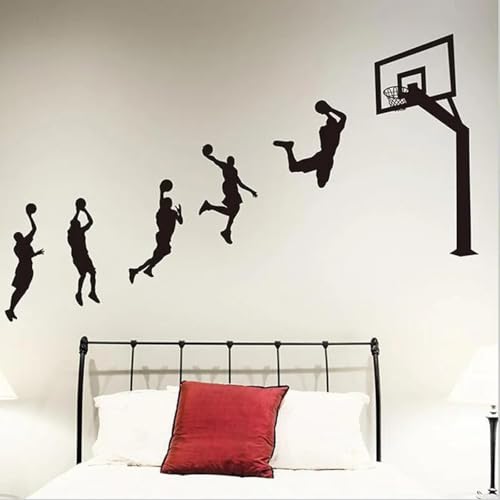 JCSMKFQ Basketballspieler Wandaufkleber Vinyl handgefertigt Wandaufkleber Kinderzimmer Dekoration Jungenzimmer Sport Aufkleber JCSMKFQ Basketballspieler Wandaufkleber Vinyl handgefertigt Wandaufkleber Kinderzimmer Dekoration Jungenzimmer Sport Aufkleber von JCSMKFQ