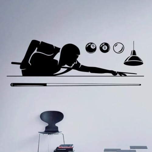JCSMKFQ Billard-Vinyl-Wandaufkleber für Billardzimmerfenster, Wettkampf-Freizeitsport, Türen und Fenster, Auto-Kunst-Dekorationsaufkleber JCSMKFQ Billard-Vinyl-Wandaufkleber für Billardzimmerfenster, Wettkampf-Freizeitsport, Türen und Fenster, Auto-Kunst-Dekorationsaufkleber von JCSMKFQ
