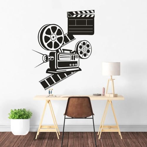 JCSMKFQ Filmwiedergabekamera Vinyl Wandtattoo Filmrolle Wandaufkleber Kino Dekoration Poster JCSMKFQ Filmwiedergabekamera Vinyl Wandtattoo Filmrolle Wandaufkleber Kino Dekoration Poster von JCSMKFQ