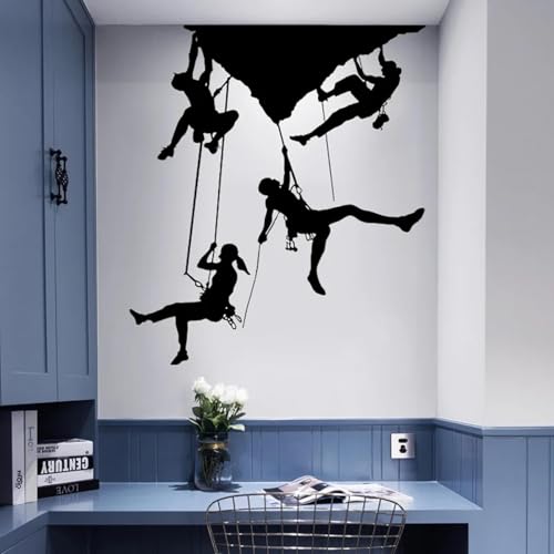 JCSMKFQ Kletterer Wand Vinyl Aufkleber Extremsport Rock Aufkleber Kunst Wandbild Dekoration Tapete JCSMKFQ Kletterer Wand Vinyl Aufkleber Extremsport Rock Aufkleber Kunst Wandbild Dekoration Tapete von JCSMKFQ