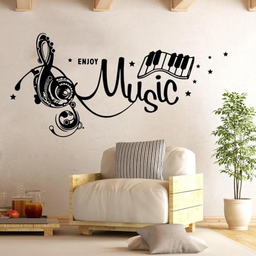 JCSMKFQ Musikinstrument Stahl Musik Wandaufkleber Kinderzimmer Wandtattoo Schlafzimmer Vinyl Dekoration Tapetenkunst JCSMKFQ Musikinstrument Stahl Musik Wandaufkleber Kinderzimmer Wandtattoo Schlafzimmer Vinyl Dekoration Tapetenkunst von JCSMKFQ