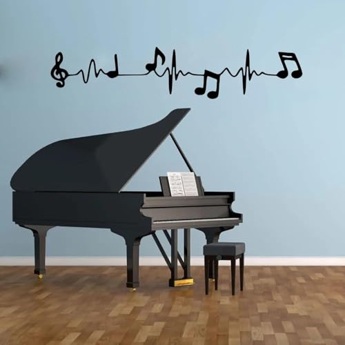 JCSMKFQ Musiknote Herzschlag Wandaufkleber Klassenzimmer Schule Musik Jazz Rock Band Wandtattoo Vinyl Dekoration JCSMKFQ Musiknote Herzschlag Wandaufkleber Klassenzimmer Schule Musik Jazz Rock Band Wandtattoo Vinyl Dekoration von JCSMKFQ