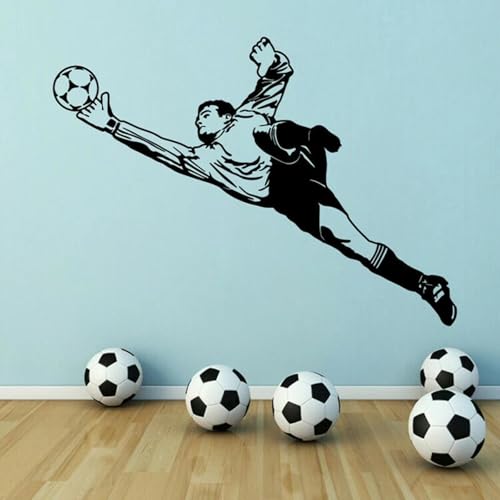JCSMKFQ Torwart Fußball Sport Wandaufkleber Jungenzimmer Wandtattoo Schlafzimmer Vinyl Dekoration Tapete JCSMKFQ Torwart Fußball Sport Wandaufkleber Jungenzimmer Wandtattoo Schlafzimmer Vinyl Dekoration Tapete von JCSMKFQ