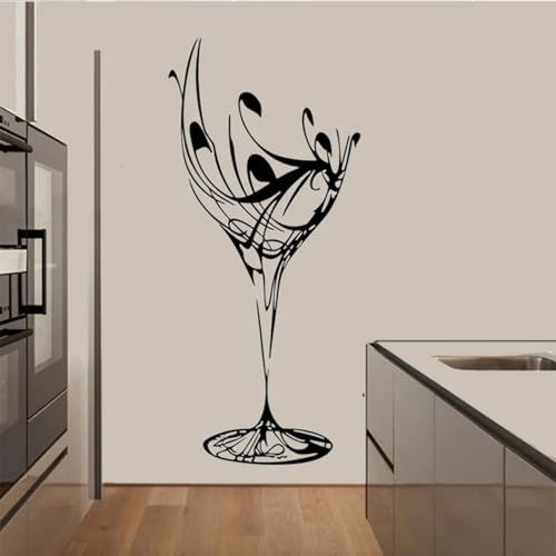 JCSMKFQ Weinglas Abnehmbare Selbstklebende Wandaufkleber Küche Restaurant Aufkleber Dekoration Home Decor Poster JCSMKFQ Weinglas Abnehmbare Selbstklebende Wandaufkleber Küche Restaurant Aufkleber Dekoration Home Decor Poster von JCSMKFQ
