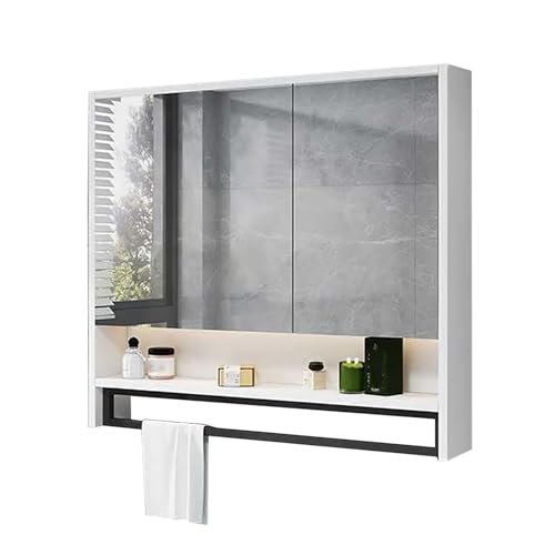 JCSRYD Badezimmerschrank mit Spiegel, Badezimmer Wandschrank, Spiegelschränke fürs Bad, Rechteckige Badezimmerspiegel für das Waschbecken (Size : 70 * 14 * 68cm/28 * 5 * 31in) von JCSRYD