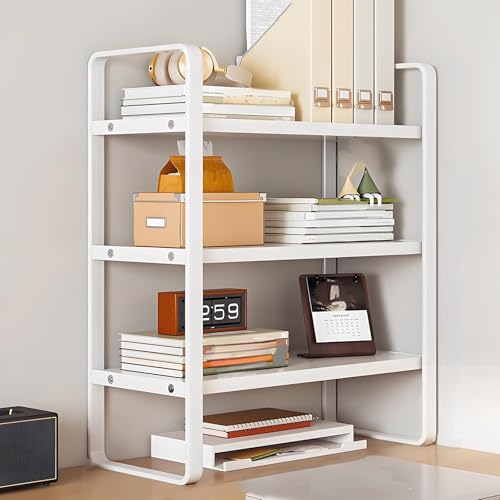 JCSRYD Schreibtisch Organizer, Schreibtischorganizer für Studentenwohnheime, 3-stöckiges Organizer Büro, Mehrzweck Tisch Organizer für Büros und Zuhause(White,30 * 20 * 60cm/12 * 8 * 24in) von JCSRYD