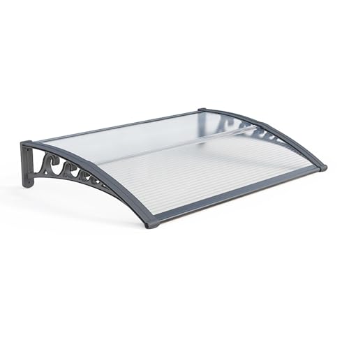 JCSRYD Vordach für Haustür, Fenstermarkise, Überdachung Haustür, Polycarbonat-Außenmarkise, Terrassenmarkise, Regenschutz, Türmarkise für Veranda, Terrasse, Terrasse(Clear,80 * 100cm/31 * 39in) JCSRYD Vordach für Haustür, Fenstermarkise, Überdachung Haustür, Polycarbonat-Außenmarkise, Terrassenmarkise, Regenschutz, Türmarkise für Veranda, Terrasse, Terrasse(Clear,80 * 100cm/31 * 39in) von JCSRYD