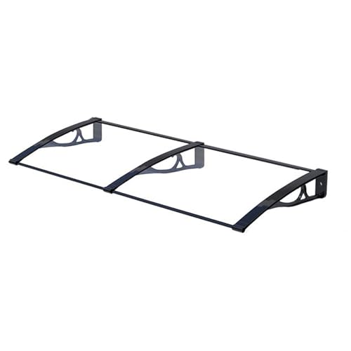 JCSRYD Vordach für Haustür, Fenstermarkisen für Den Eingang, Modernes Polycarbonat-Vordach für Die Haustür, UV-, Regen- und Schneeschutz für Terrassentüren(60 * 200cm/24 * 79in) von JCSRYD