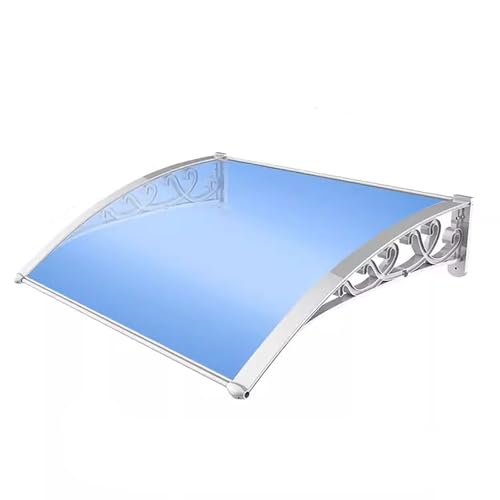 JCSRYD Vordach für Haustür, Markise für Eingangstüren, Fenstermarkise oder Haustürvordach, Polycarbonat Abdeckung – Schutz vor Regen und Schnee(80 * 120cm/31 * 47in) von JCSRYD
