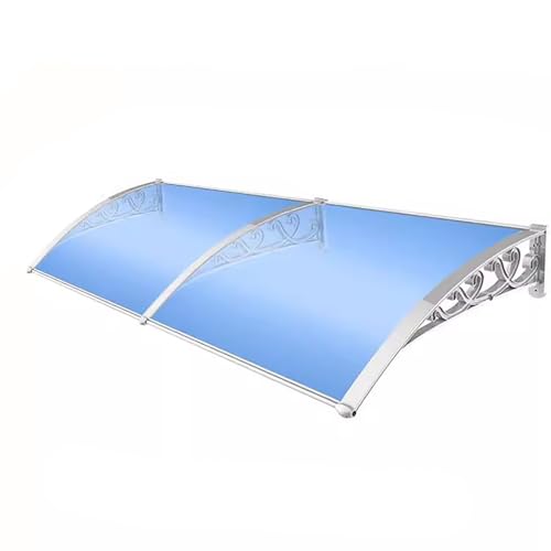 JCSRYD Vordach für Haustür, Markise für Eingangstüren, Fenstermarkise oder Haustürvordach, Polycarbonat Abdeckung – Schutz vor Regen und Schnee(80 * 180cm/31 * 71in) von JCSRYD