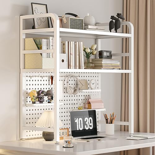 Schreibtisch Verlängerung Schreibtisch Regal Organizer, Desk Organizer, Büro Organizer Schreibtisch, Bücherregal, Schreibtisch Organizer, Heimdekoration(Color:Wit,Size:75*98*20cm/29.5*39*8in) von JCSRYD