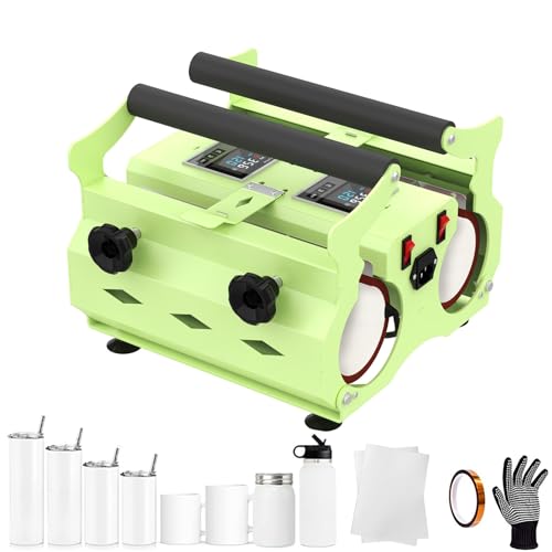 JCSRYD Tassenpresse Sublimationspresse Tumbler-Wärmepresse, Mug Press für 30 Unzen, 20 Unzen, 16 Unzen, 11 Unzen, Tassen Bedrucken Maschine, für Infusible Ink Sheets Sublimationspapier von JCSRYD