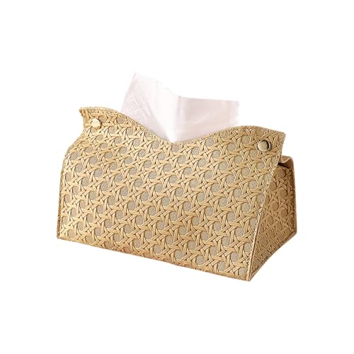 JCUGSBS Kosmetiktücher Box Taschentuchspender aus PU Leder, Taschentuchbox Taschentücher Box Spender Tücherbox Tissue Box Cover Rechteckige JCUGSBS Kosmetiktücher Box Taschentuchspender aus PU Leder, Taschentuchbox Taschentücher Box Spender Tücherbox Tissue Box Cover Rechteckige von JCUGSBS