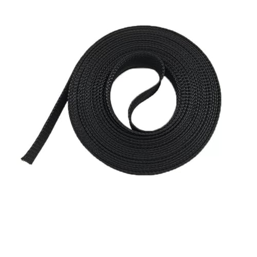 1 Meter schwarz isolierte Geflechtschläuche engen PET-Draht Kabelschutz erweiterbare Kabelhülse Drahtverschraubung(12 mm) von JCUIyon